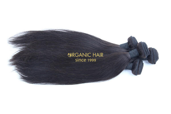 Remy human hair extensions